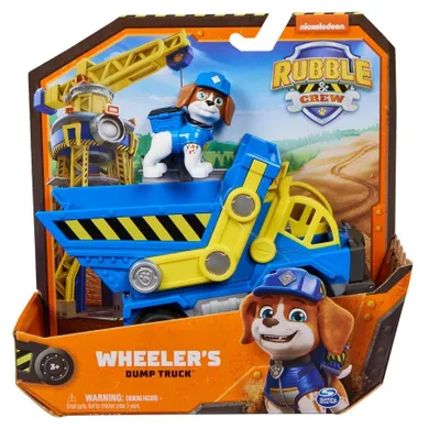 Paw Patrol, Rubble & Crew, Wheeler, vehicul cu figurina