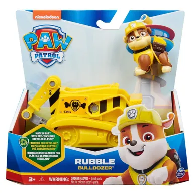 Paw Patrol, Rubble, eco masina cu figurina