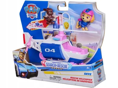 Paw Patrol, Search&Rescue, Skye, vehicul cu figurina
