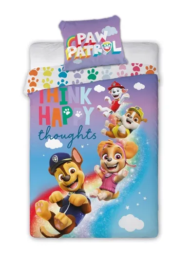 Paw Patrol, set lenjerie de pat single, 140-200 cm