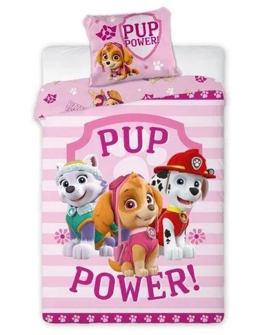 Paw Patrol, set lenjerie de pat single, 160-200 cm