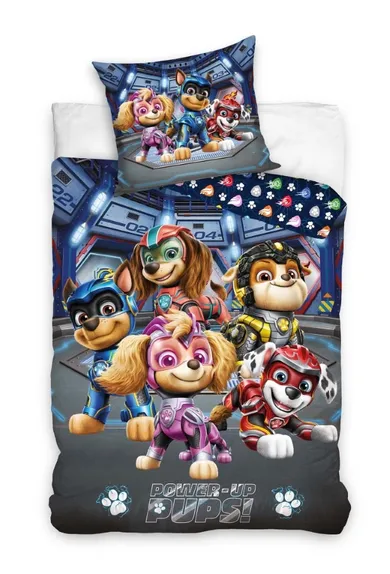 Paw Patrol, set lenjerie de pat single, 160-200 cm