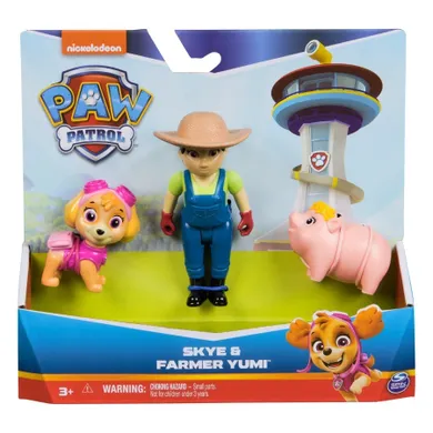 Paw Patrol, Skye & farmer Yumi, set de figurine