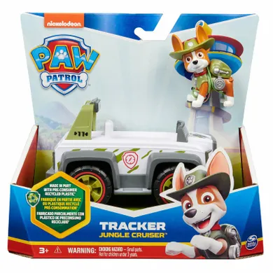 Paw Patrol, Tracker, eco masina cu figurina