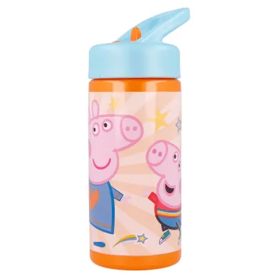Peppa Pig, Playground, Kindness Counts, sticla de apa cu pai, 420 ml