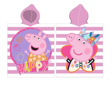 Peppa Pig, prosop tip poncho, 55-55 cm