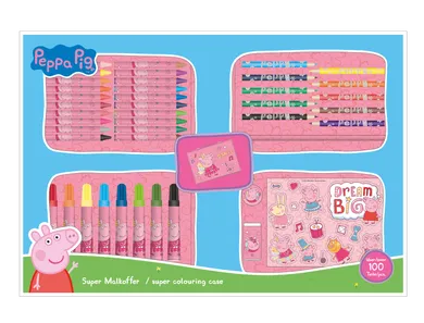 Peppa Pig, set artistic de colorat, 100 buc.