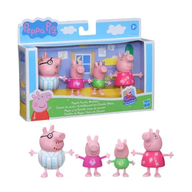 Peppa Pig, Timpul de culcare, set de joaca cu 4 figurine