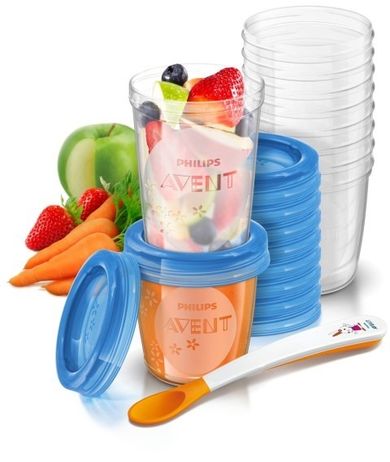 Philips Avent, recipient de stocare hrana, 180 ml, 240 ml, 20 buc., SCF721/20