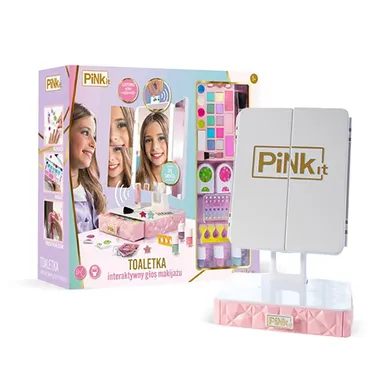 Pink It, masuta de toaleta interactiva cu accesorii de machiaj