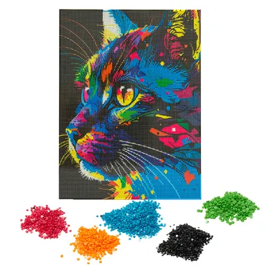 Pisica, mozaic de diamante, set creativ