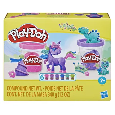 Play-Doh, 6 culori stralucitoare, set creativ
