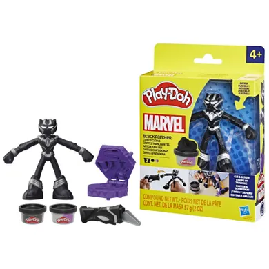Play-Doh, Marvel, Black Panther, figurina si accesorii, set creativ
