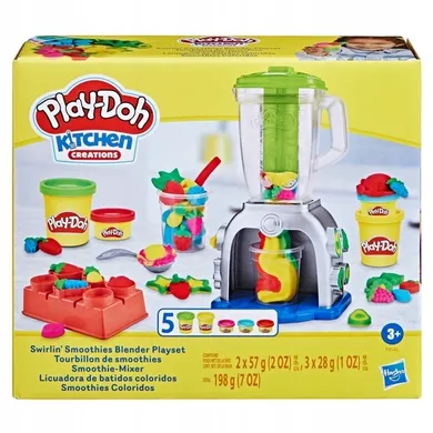 Play-Doh, Smoothies Blender, 5 tuburi si accesorii, set creativ