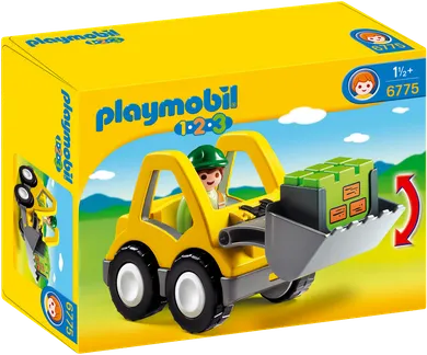 Playmobil, 1.2.3, Excavator, 6775