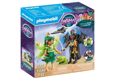 Playmobil, Adventures of Ayuma, Forest Fairy & Bat Fairy cu animale misterioase, 71350