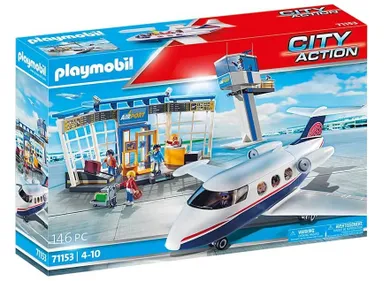 Playmobil, City Action, Aeroport cu avion, 71153