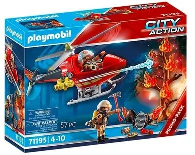 Playmobil, City Action, Elicopter de pompieri, 71195