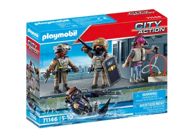 Playmobil, City Action, Set figurine trupe speciale, 71146
