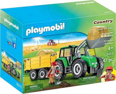 Playmobil, Country, Tractor cu remorca, 9317