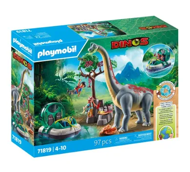 Playmobil, Dinos, Brachiosaurus cu aeroglisor, 71819