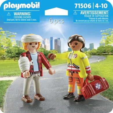 Playmobil, Duo Pack, Paramedicul si pacientul, 71506