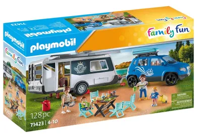 Playmobil, Family Fun, Masina cu rulota de camping, 71423