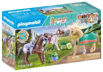 Playmobil, Horses of Waterfall, 3 cai: Morgan, Quarter Horse si Angloarab Shagya, 71356