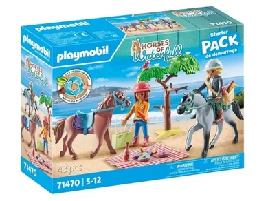 Playmobil, Horses of Waterfall, Amelia si Ben intr-o plimbare calare pe plaja, 71470