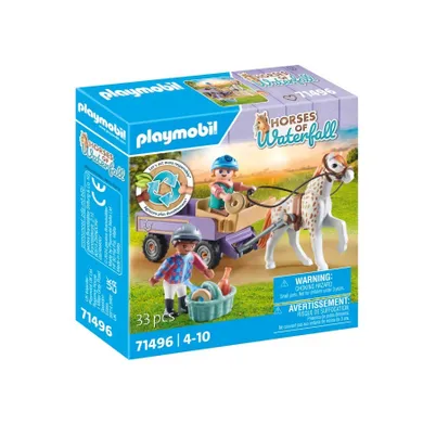 Playmobil, Horses of Waterfall, Carut cu ponei, 71496