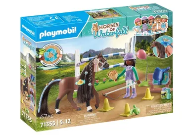 Playmobil, Horses of Waterfall, Zoe si Blaze cu obstacole, 71355