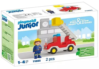 Playmobil, Junior, Camion de pompieri cu scara, 71683