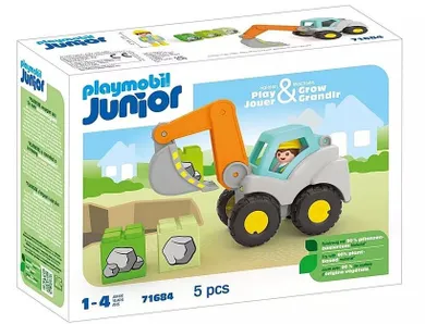 Playmobil, Junior, Excavator, 71684