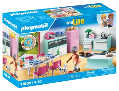 Playmobil, My Life, Bucatarie cu salon, 71608