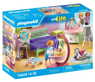 Playmobil, My Life, Dormitor cu loc de joaca pentru copii, 71609