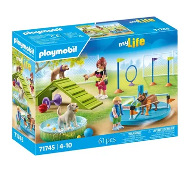 Playmobil, My Life, Loc de joaca pentru catelusi, 71745