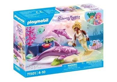 Playmobil, Princess Magic, Sirena cu delfini, 71501