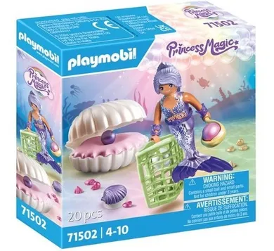 Playmobil, Princess Magic, Sirena cu scoica si perla, 71502