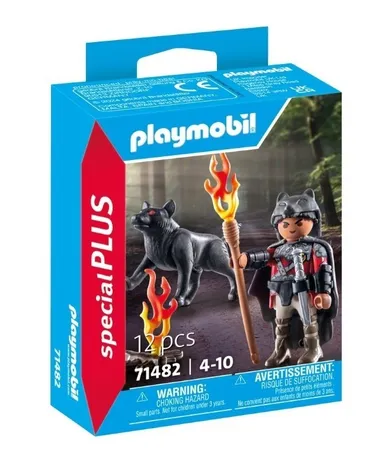 Playmobil, Special Plus, Razboinic cu lup, 71482