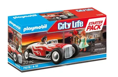 Playmobil, Starter Packs, Hot Rod, set de joaca, 71078