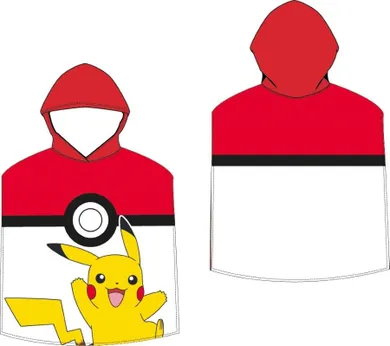 Pokemon, prosop cu gluga tip poncho, 55-110 cm