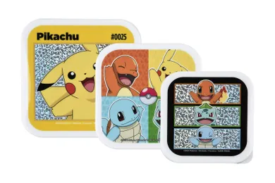 Pokemon, set cutie pentru pranz, 3 buc.
