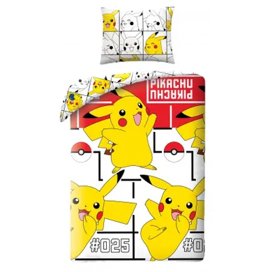 Pokemon, set lenjerie de pat single, 140-200 cm