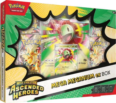 Pokemon TCG: Mega Evolution, Ascended Heroes, Mega Meganium ex Box, joc de carti