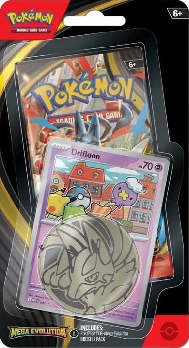 Pokemon TCG: Mega Evolution, Checklane Blister, Drifloon, supliment de joc