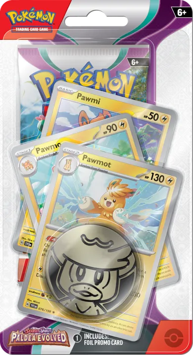 Pokemon TCG: Scarlet & Violet, Paldea Evolved, Premium Checklane, joc de carti