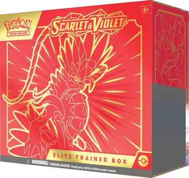 Pokemon TCG: Scarlet and Violet, ETB Elite Trainer Box, joc de carti