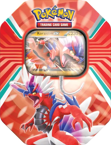 Pokémon TCG: Paldea Legends, Tin, Koraidon, joc de carti