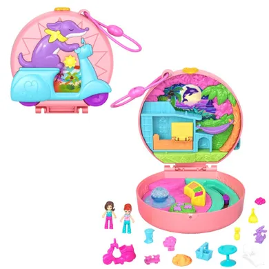 Polly Pocket, Adventure Moped, set de joaca cu figurine si accesorii