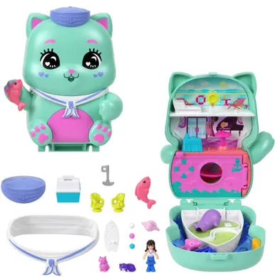 Polly Pocket, Cat, set de joaca cu mini papusa si accesorii